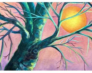 "Cottonwood Sunrise" Landscape Original Chris Wakefield Oil On Canvas Painting 